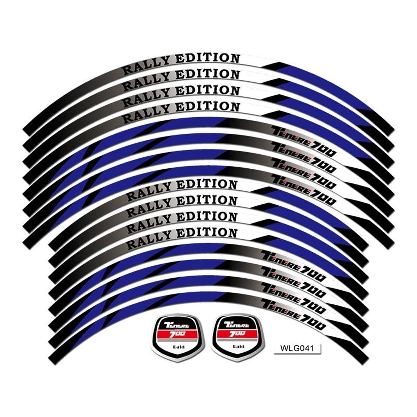 Motorcycle Stickers Reflective Wheel Rim for Tenere 700 Decorative(Color4)