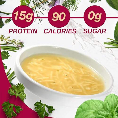 Miniatura 9 de Protidiet Mezcla de sopa de proteínas con sabor a verduras de carne de res (peso neto de 6.2 onzas, contiene 7 bolsas de 0.88 onzas)