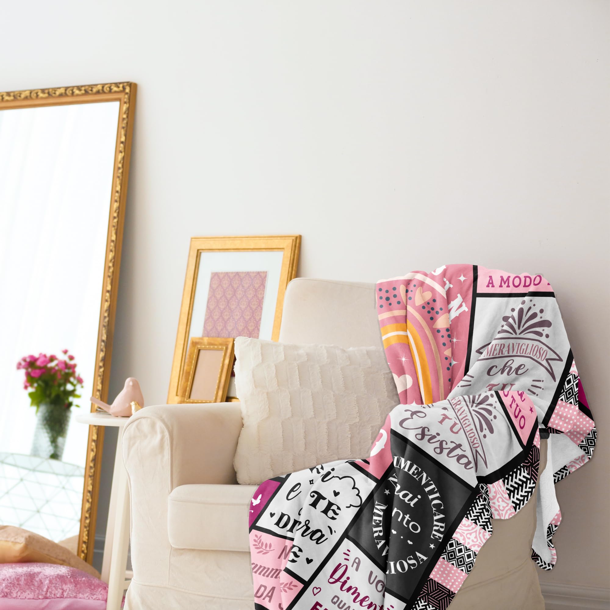 Regalo Migliore Amica - Coperta Abbraccio Flanella Morbida e Calda, Regalo Amica Compleanno, Regalo Amica Speciale Originale, Idea Regalo Donna, Sorella, Fidanzata, Moglie, Mamma, 150x130CM