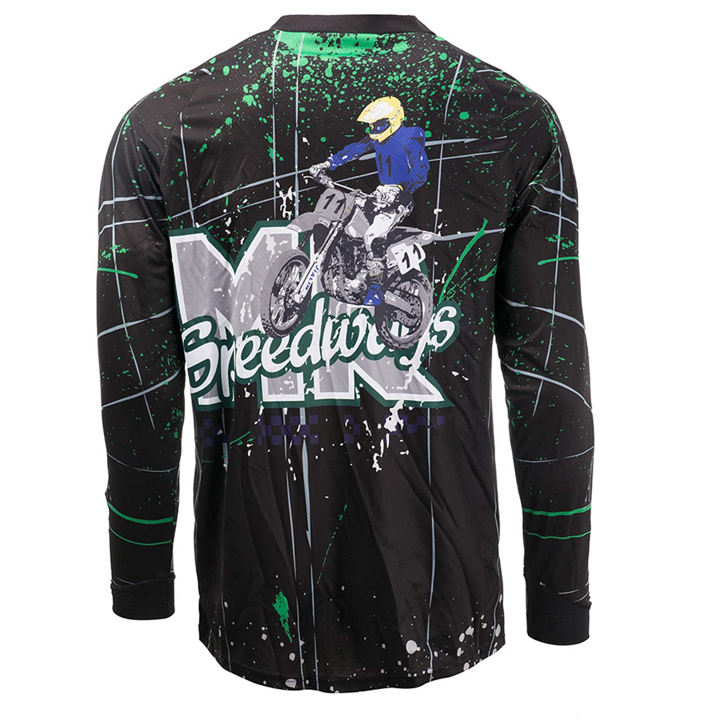 Hotlion Koszulka kolarska męska z długim rękawem MTB Motocross Shirt Off-Road Racewear, B5cd9501, XXL