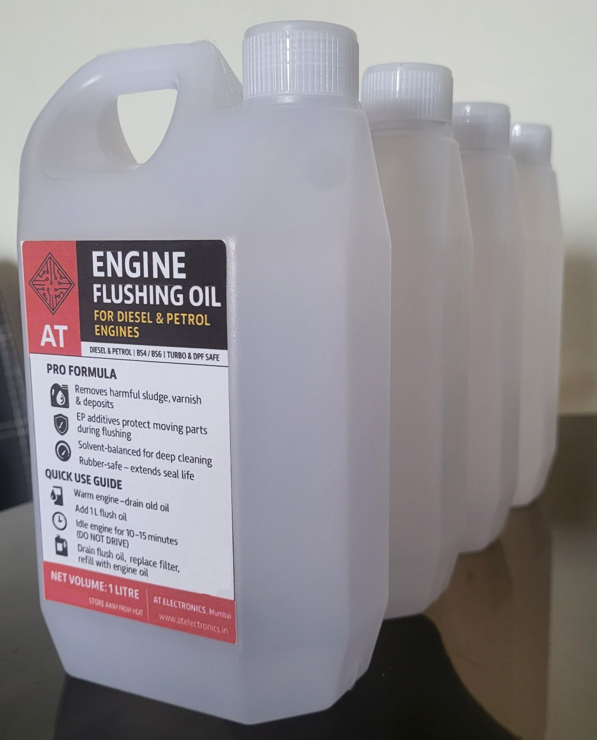 AT Engine Flushing Oil for Diesel & Petrol Engines, 3.5L, BS4/BS6 Compatible, Turbo & DPF Safe-image-9