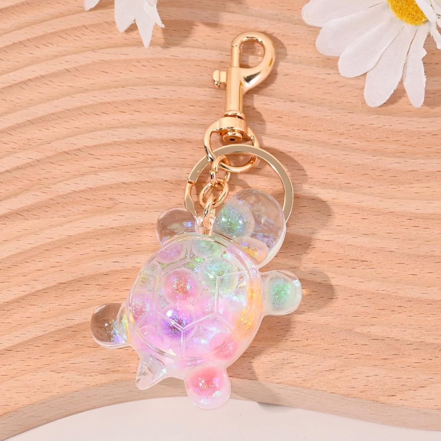 Angyape Sea Turtle Keychain Cute Keychains for Backpacks Bag Charms Purse Charms for Handbags Tote Bags Turtle Gift for Women - Image 5