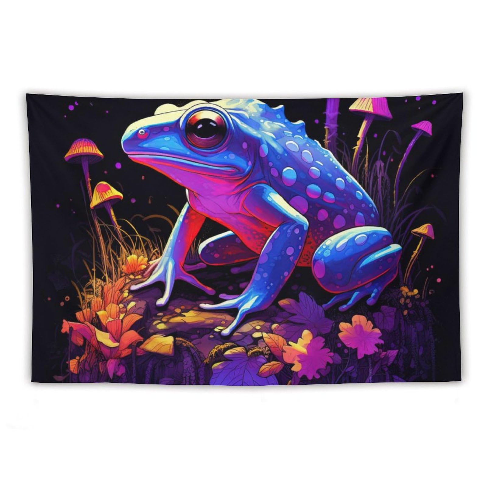 DELIBEST Mushroom Tapestry Chameleon Tapestry Frog Tapestries Wall Art for Bedroom Living Room Decor 40"x60"