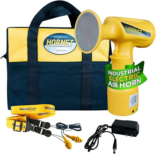 Miniatura 11 de WoodsCan Hornet Sport - Bocina de aire eléctrica recargable, 121 dB ultra fuerte, sin gas comprimido, bocina de seguridad de mano para emergencias