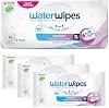 WaterWipes Sensitive+ Body & Intimate Cleansing Wipes, 99.9% Purified Water, XL Textured Wipes, Incontinence Care, Fragrance Free, 90 Count