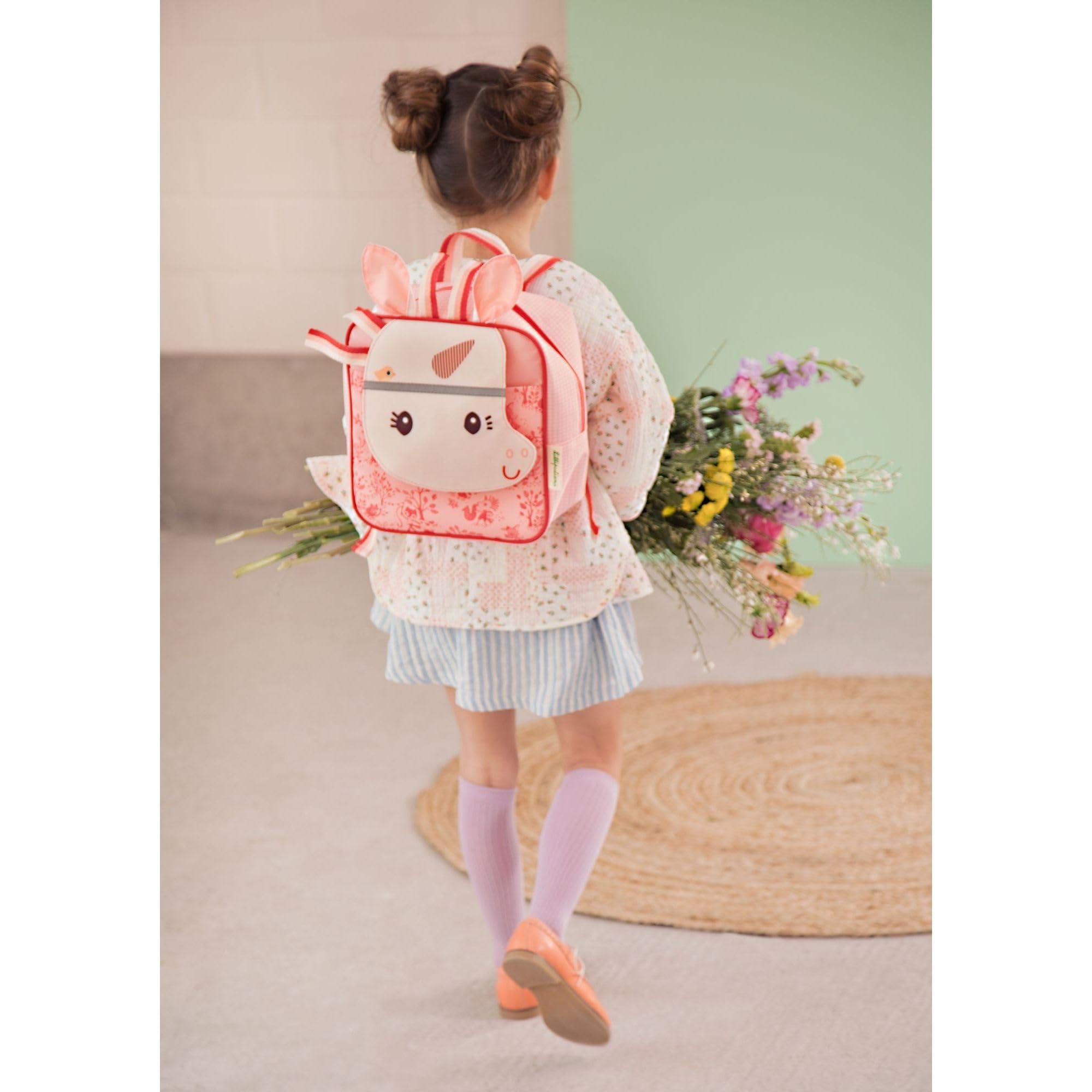 LILLIPUTIENS 84460 Happy Lena Mochila para niños, Mochila impermeable con tirantes ajustables y clip ventral, Óptima para la guardería, la escuela y preescolar, Mochila para niños, Desdé 3 años