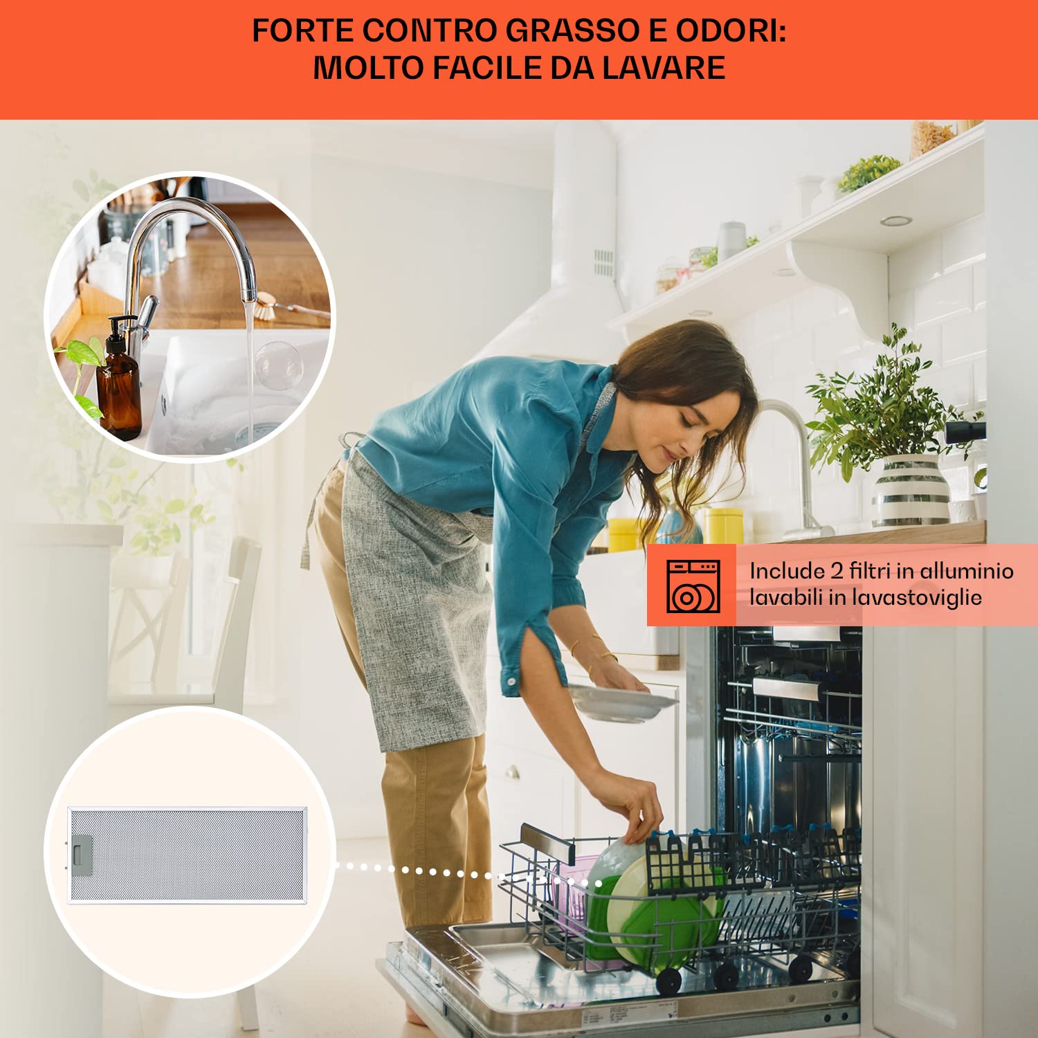 Cappa Da Cucina A Isola Klarstein - 540m³/h, Con Timer, Filtri Antigrasso E Carboni Attivi - Foto 6