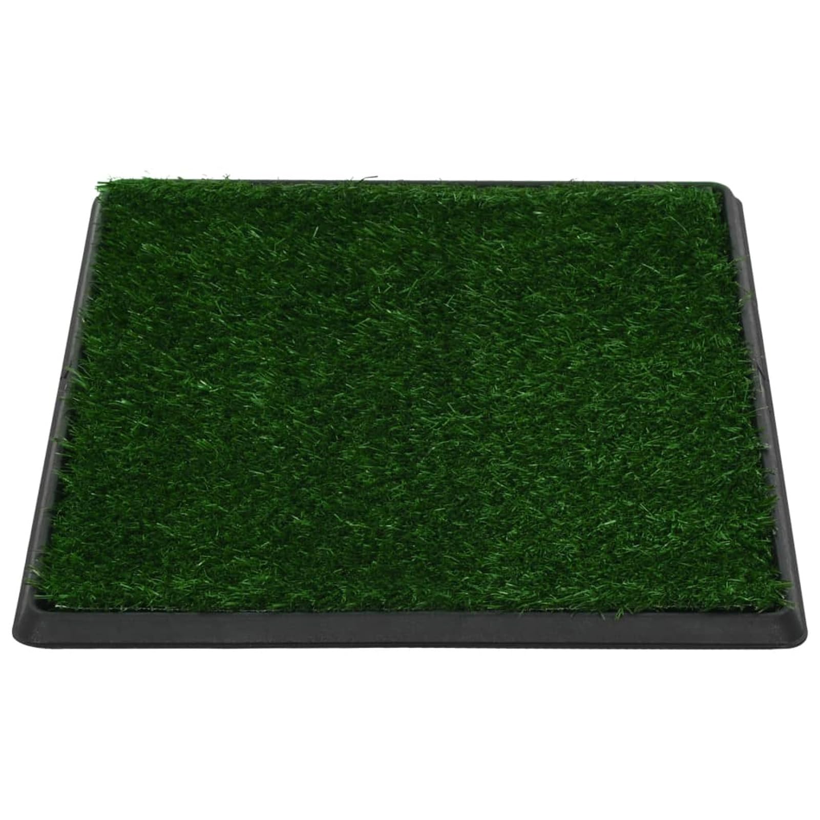 Toilette Animali con Vassoio e Prato Finto Verde 64x51x3cm WC,Materiali per l'addestramento dei Cani,Tappetini igienici per cani-170768