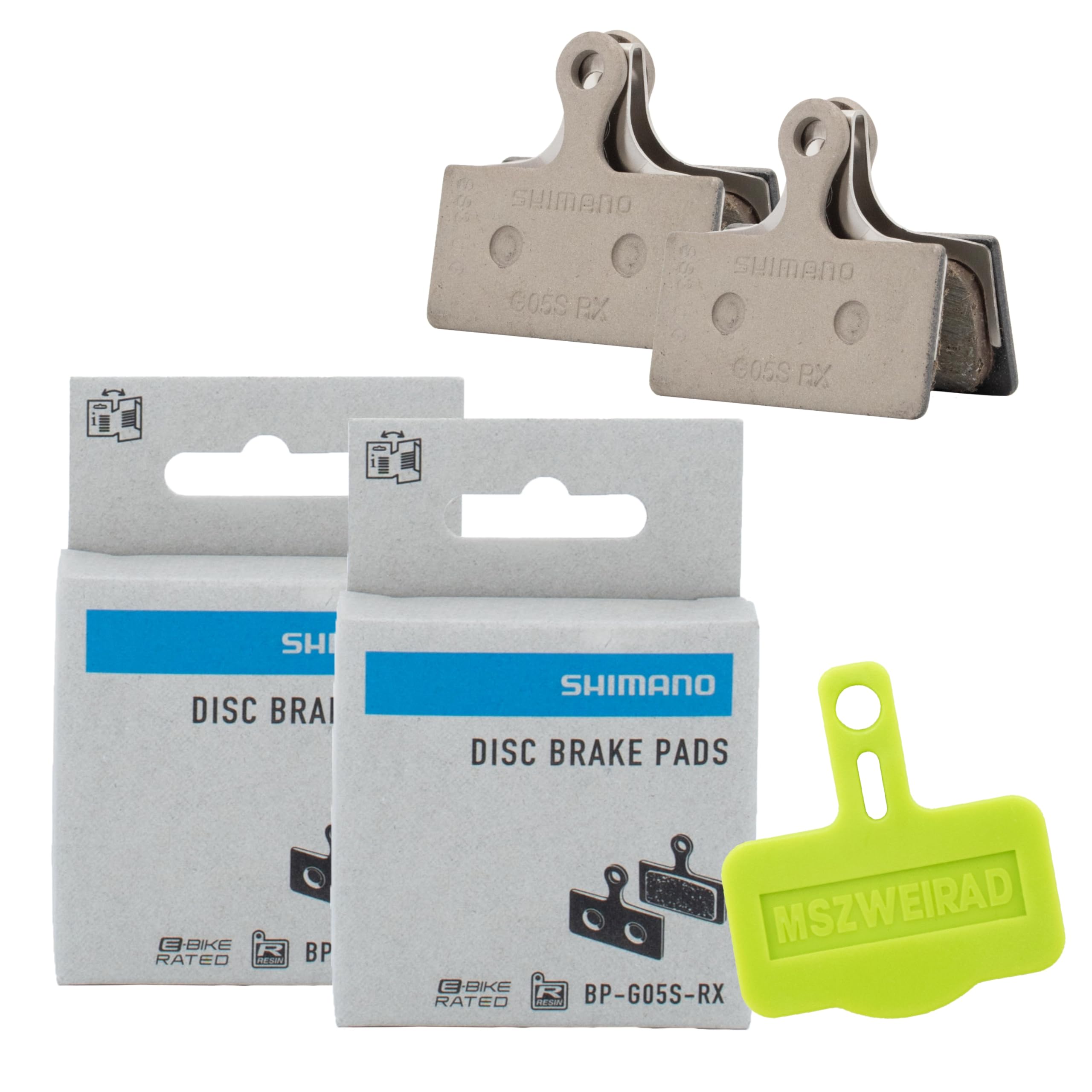 MSZweirad 2X Shimano Scheibenbremsbeläge Resin G05S-RX mit Bleedblock G03S Nachfolger