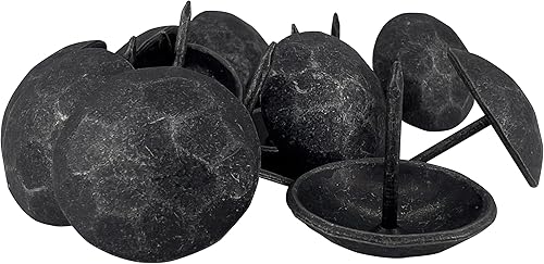 Paquete de 50 clavos de hierro, clavos decorativos de 1 pulgada, tachuelas de tapicería, acento antiguo, clavos, para mejoras del hogar de madera,
