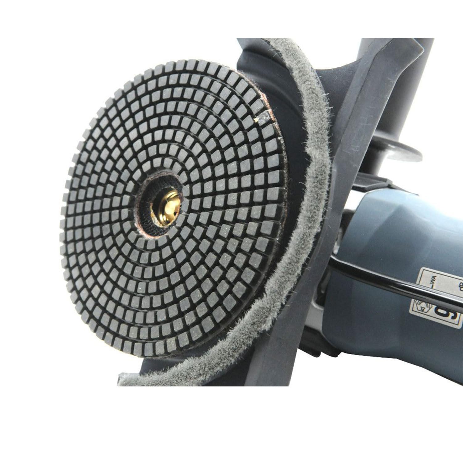 Bass Polska Ponceuse à pierre humide et polisseuse 1100 W 125 mm avec réglage de la vitesse 400-2100 tr/min Disjoncteur PRCD pour marbre, granit et béton