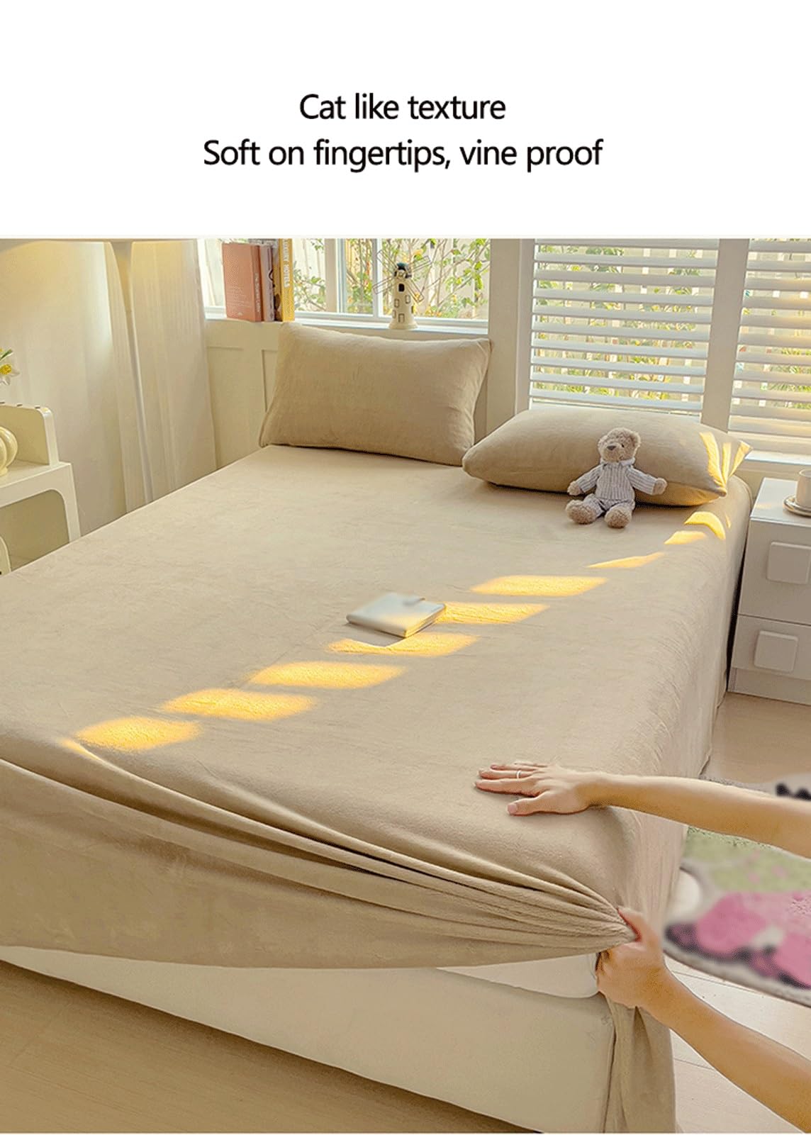 Winter Bettlaken ohne Gummizug 120x230cm bis 230250cm Flauschig Weich Flanell Warm aus Samt-Polar-Mikrofleece Betttuch for Herbst Winter Frühling(Yellow,230x250cm)