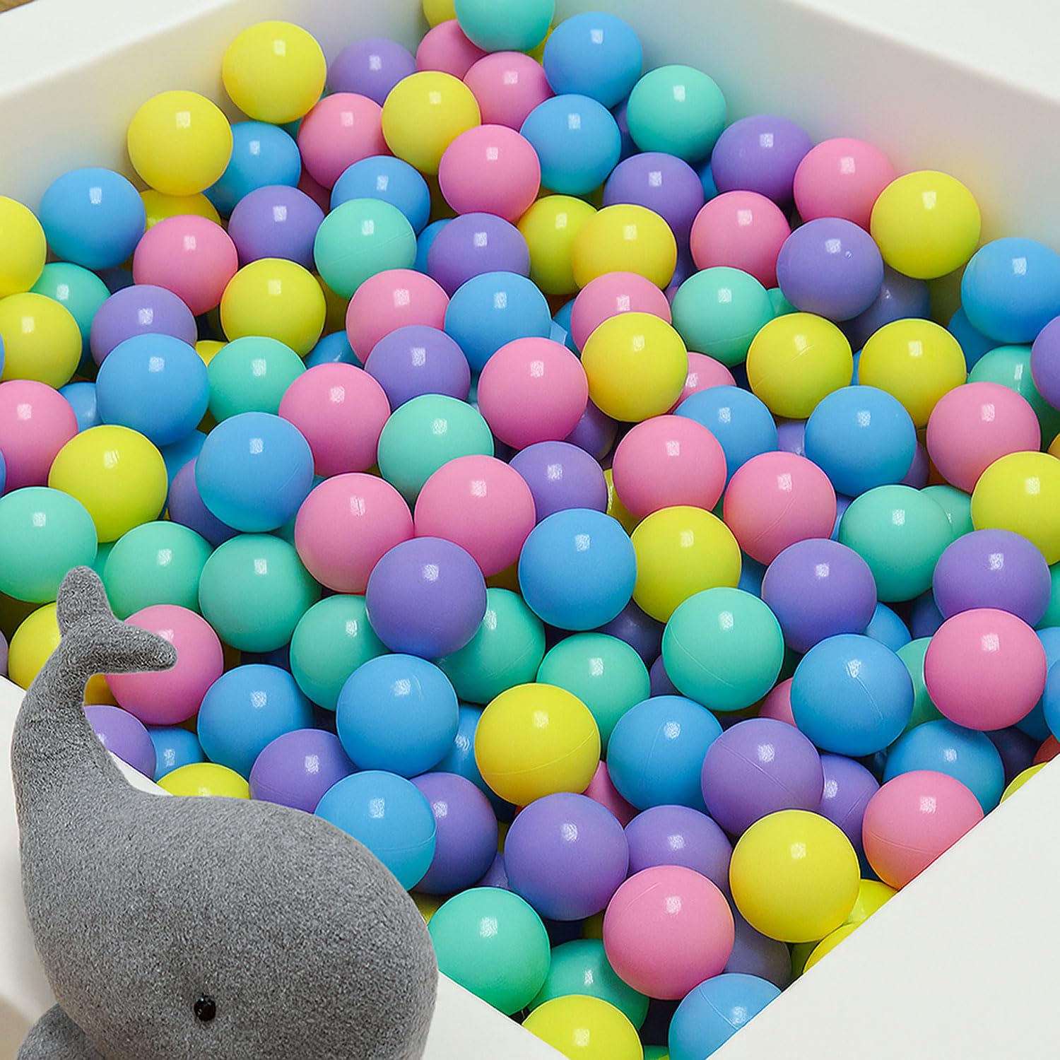 LittleTom Dès la Naissance : Balles pour Piscine a Balle pour Bébé - 7cm Boule Plastique Enfant Balle de Jeu - Boule pour Bebe Balles Plastique Boules pour Piscine à Boules Jeux pour Enfants