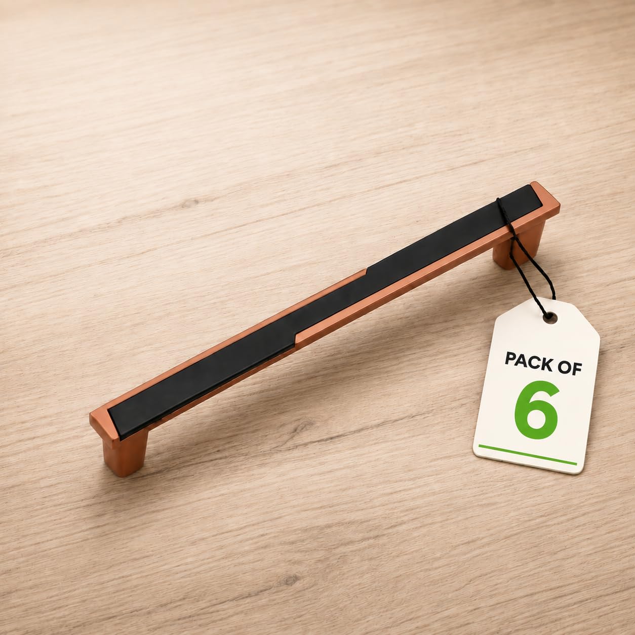 Copper Black Cabinet Handles - Set of 6 -16 Copper Black Cabinet Handles - Set of 6 -16