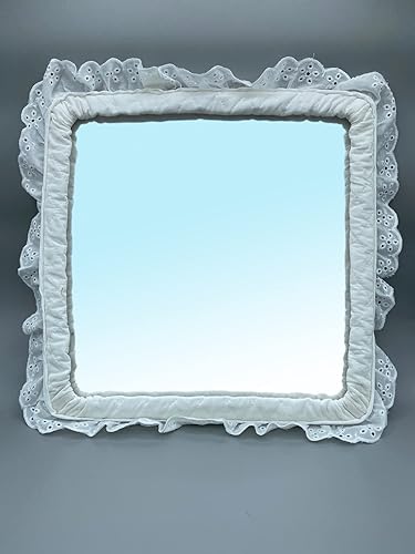 Miniatura 4 de Cribby Espejo de bebé para cuna y moisés para bebés y recién nacidos con acrílico irrompible y cubierta acolchada completa, montaje lateral