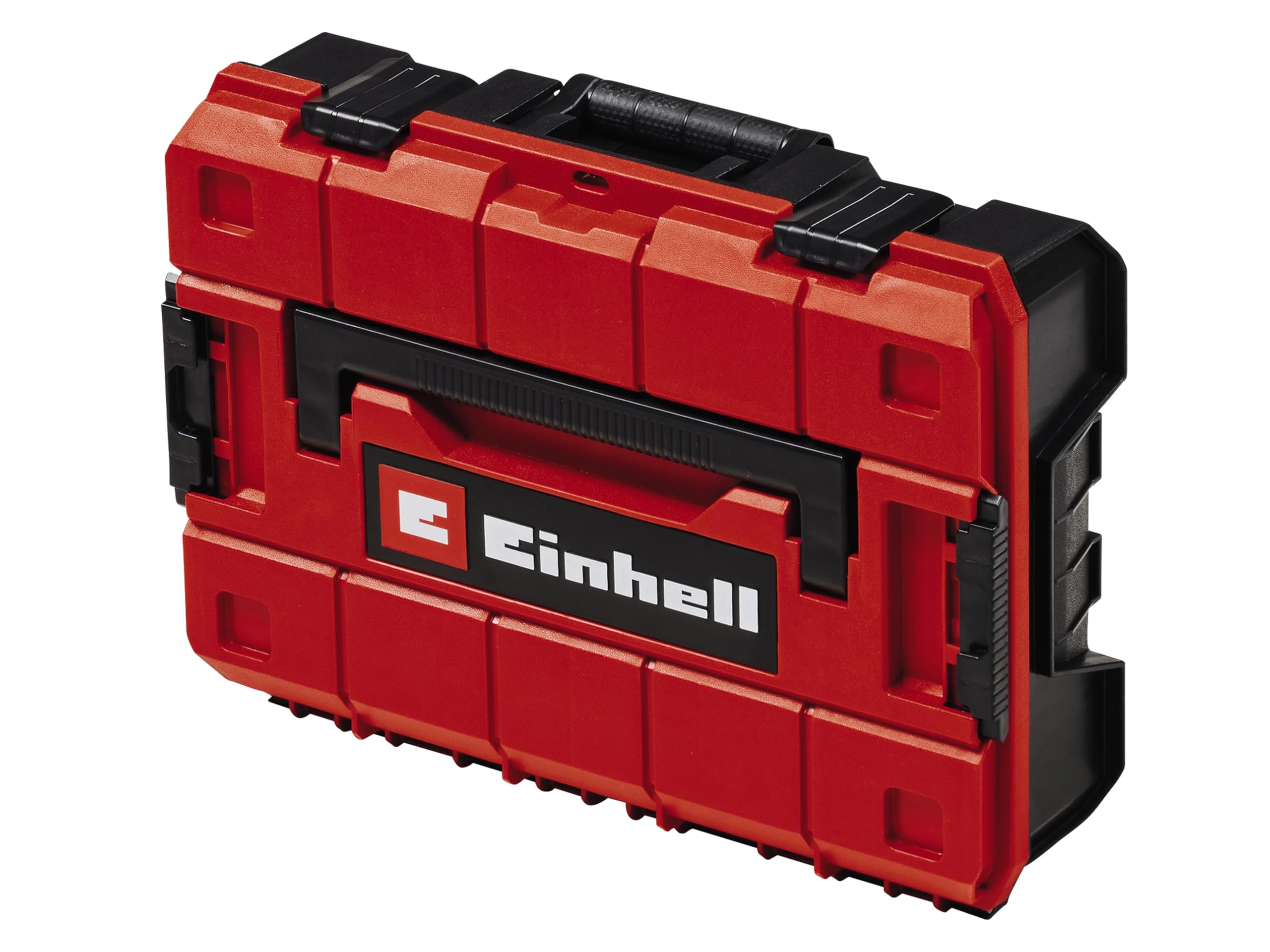 Einhell ECase S-F - Valigetta per attrezzi universale, 44 x 32 x 13 cm, carico massimo 25 kg, impermeabile, impilabile, con 9 scomparti in plastica