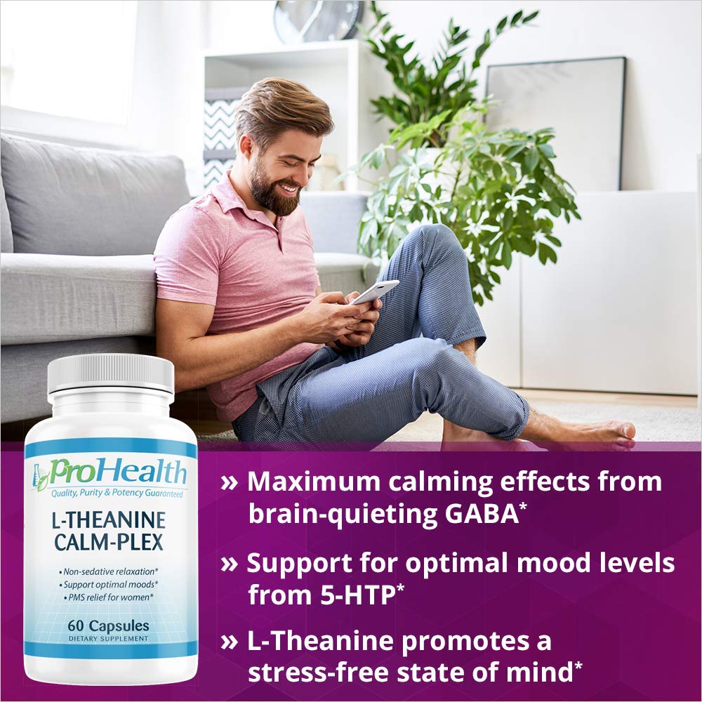 LTheanine CalmPlex with GABA and 5HTP (Suntheanine) (100 mg, 60