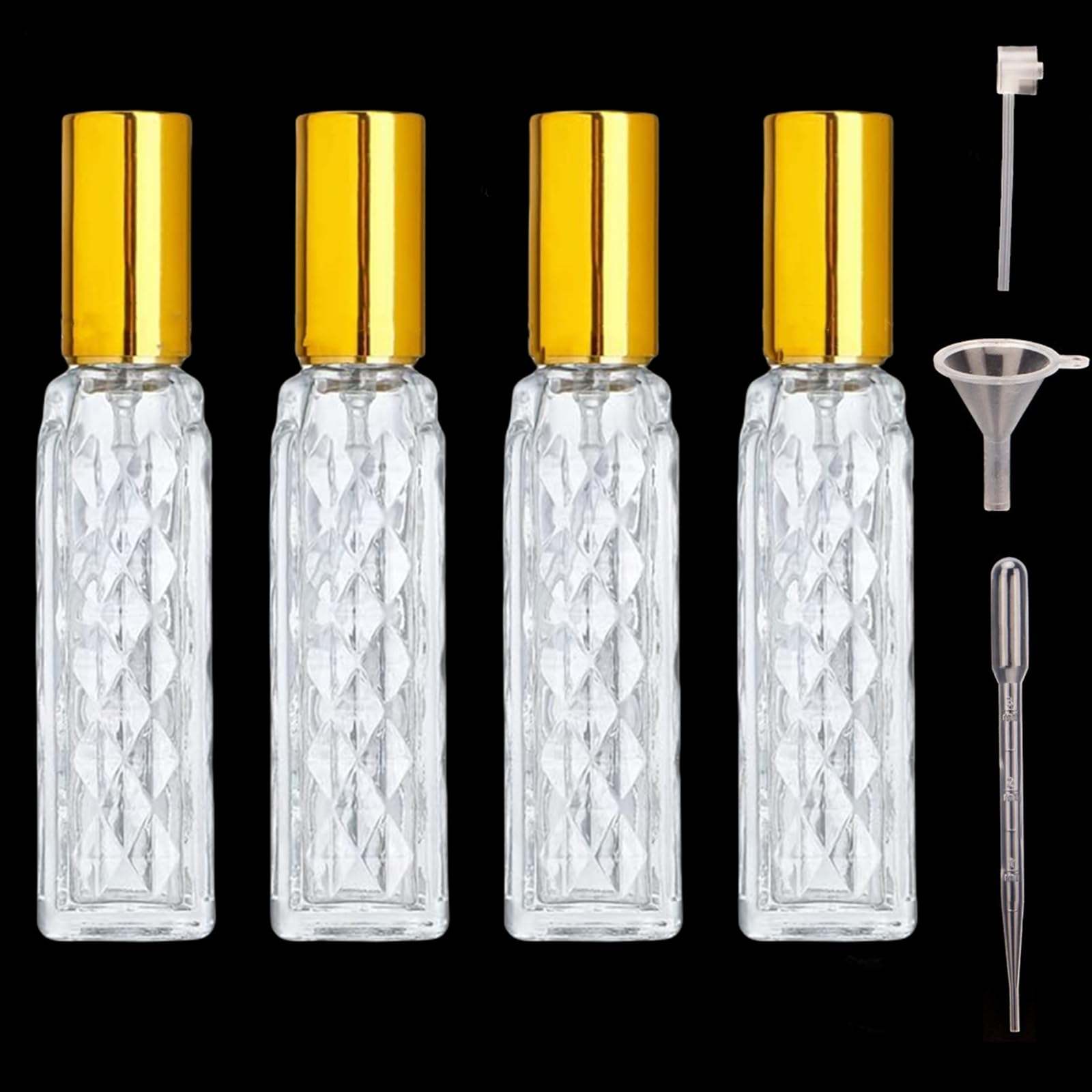 Parfümzerstäuber Aus Glas, 30 Ml, Nachfüllbar – Feiner Nebel, Auslaufsicher & Perfekt Für Reisen (6er-Set)