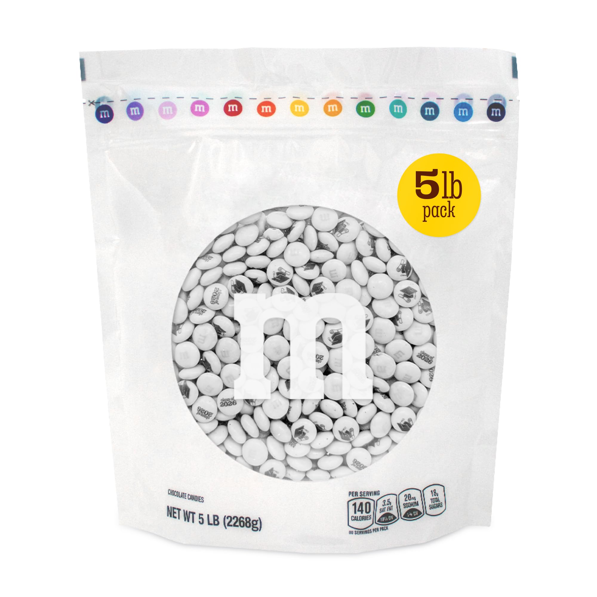 Amazon.com : M&M'S WORLD Class of 2026 Milk Chocolate Candies, 5