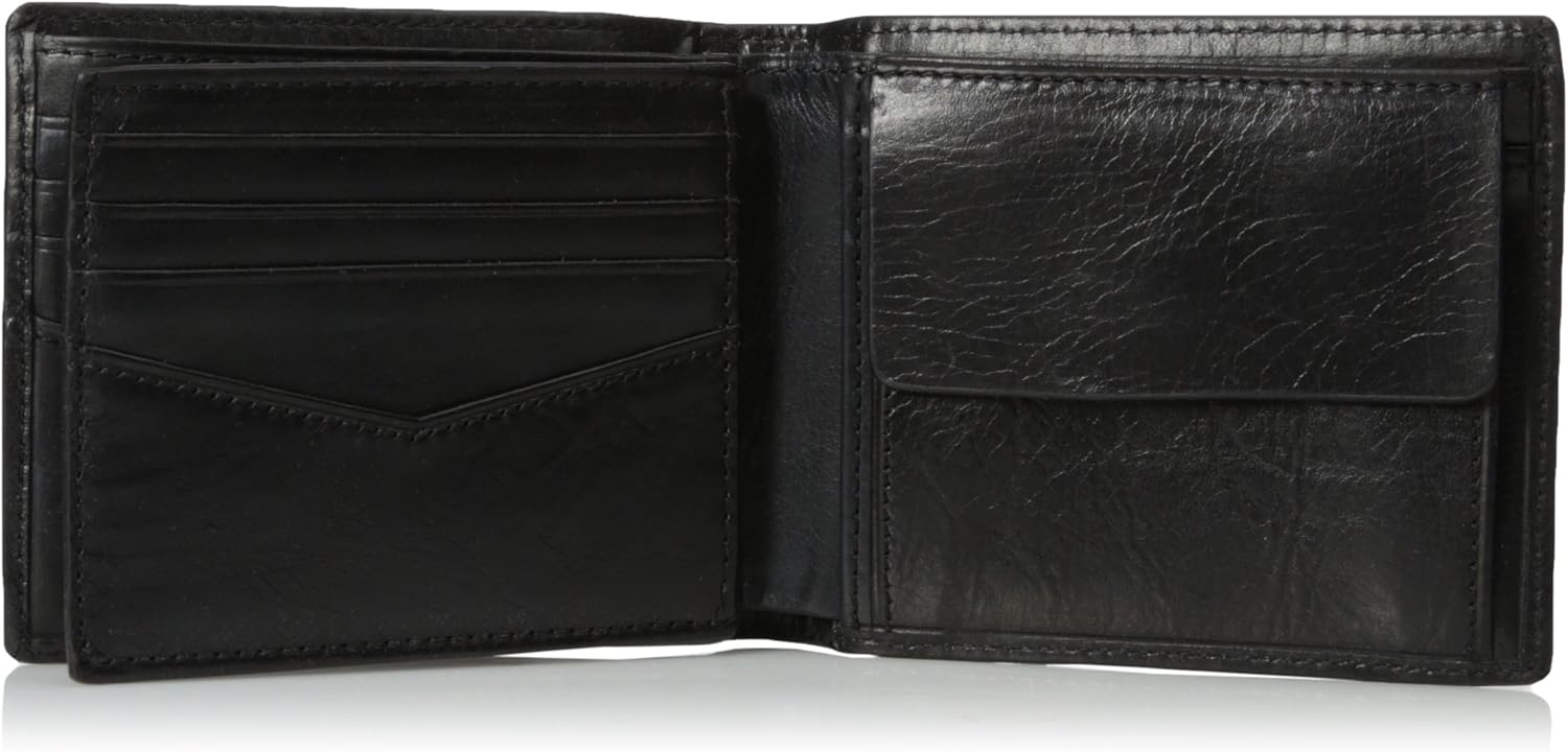 Miniatura 5 de Fossil Mens Ryan Leather RFID-Blocking Bifold Wallet with Coin Pocket