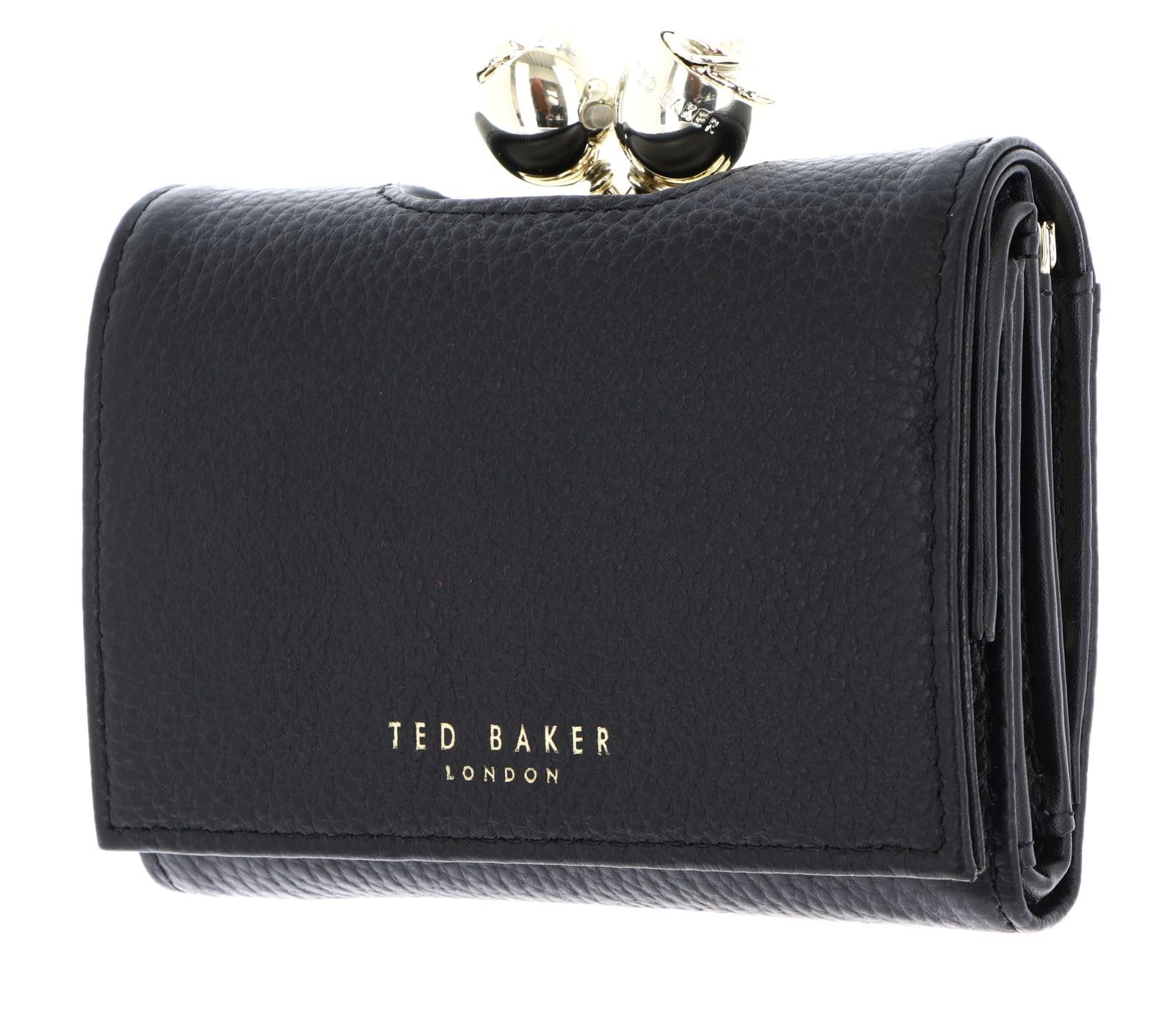 Ted Baker Geldbörse Roosa RFID Schutz Leder 12 cm schwarz