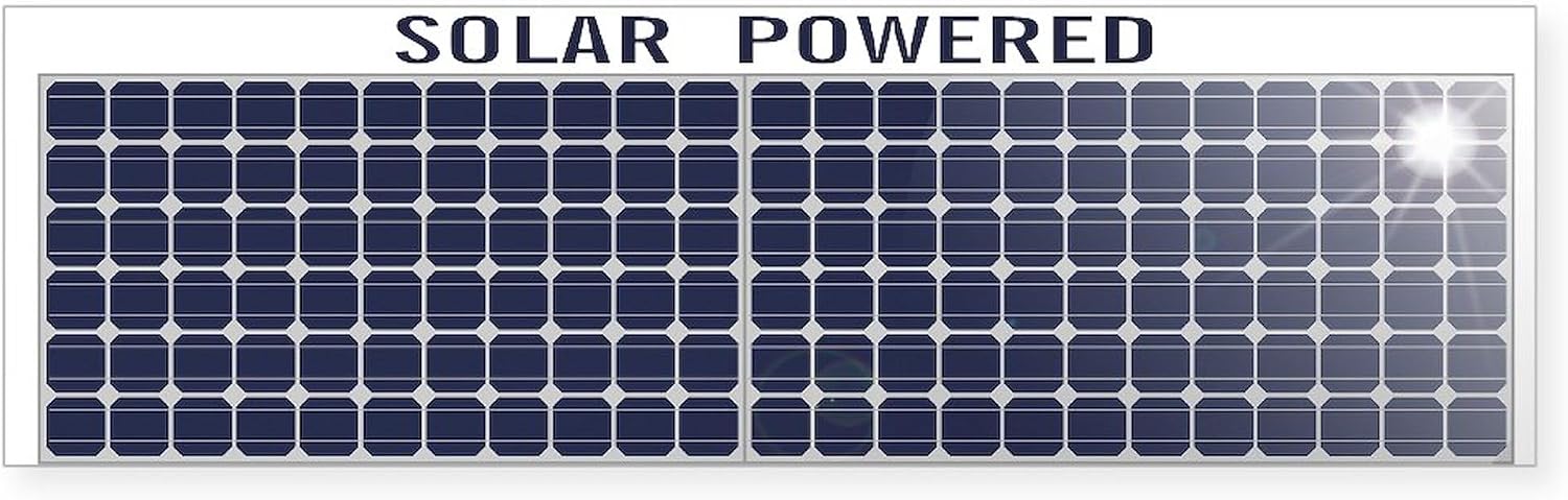 CafePress Solar Panel Sticker (Bumper) 10"x3" Rectangle Vinyl Bumper Sticker Car Decal