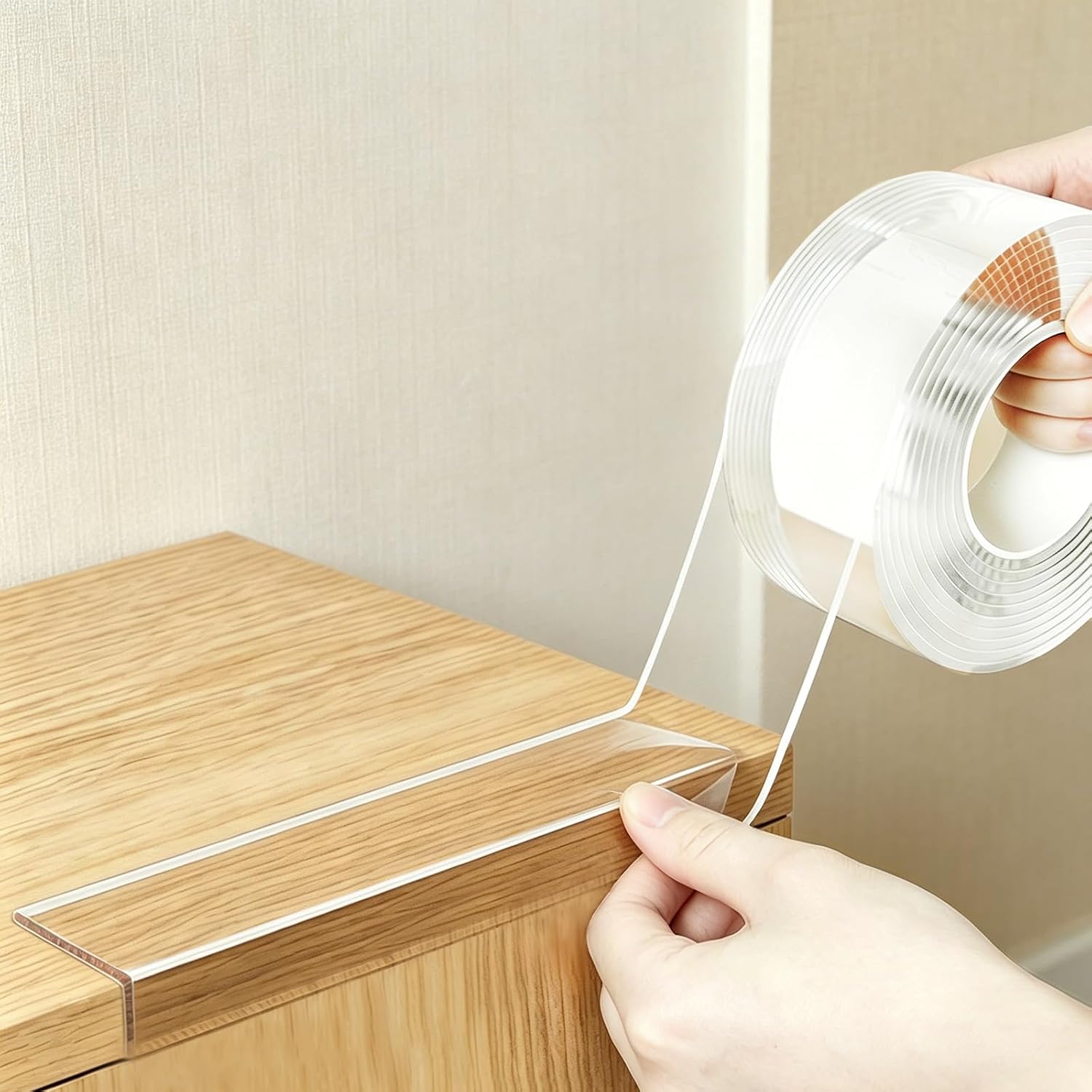 2.36in x 10.8ft,Corner Protector Baby,Clear Edge Protector Strip,Soft Baby Proof Corner Protectors,Self-Adhesive Safety Bumpers for Table,Desk,Cabinet and Sharp Corners
