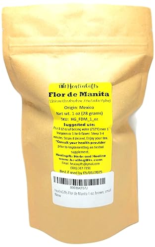 Miniatura 5 de HealinGifts Flor de Manita 1 oz, marrón, pequeño