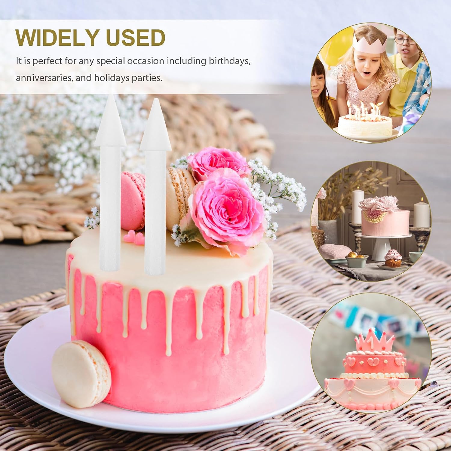 Reusable Foam Cake Dummy Castle Pillar for Decorating Practice