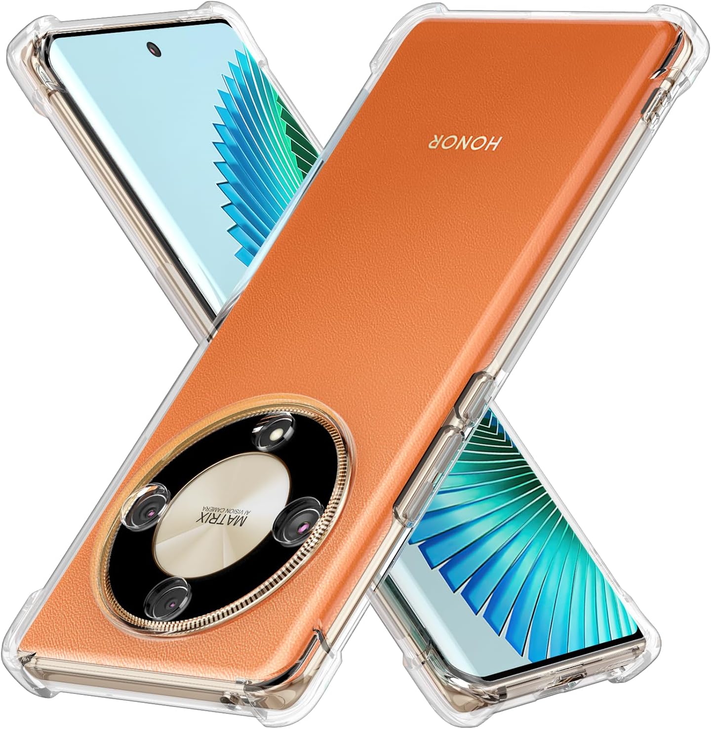 Crystal Clear Case for Honor Magic6 Lite, Reinforced Corners Scratch Resistant TPU Rubber Soft Skin Silicone Protective Cover for Honor Magic 6 Lite 5G 2024