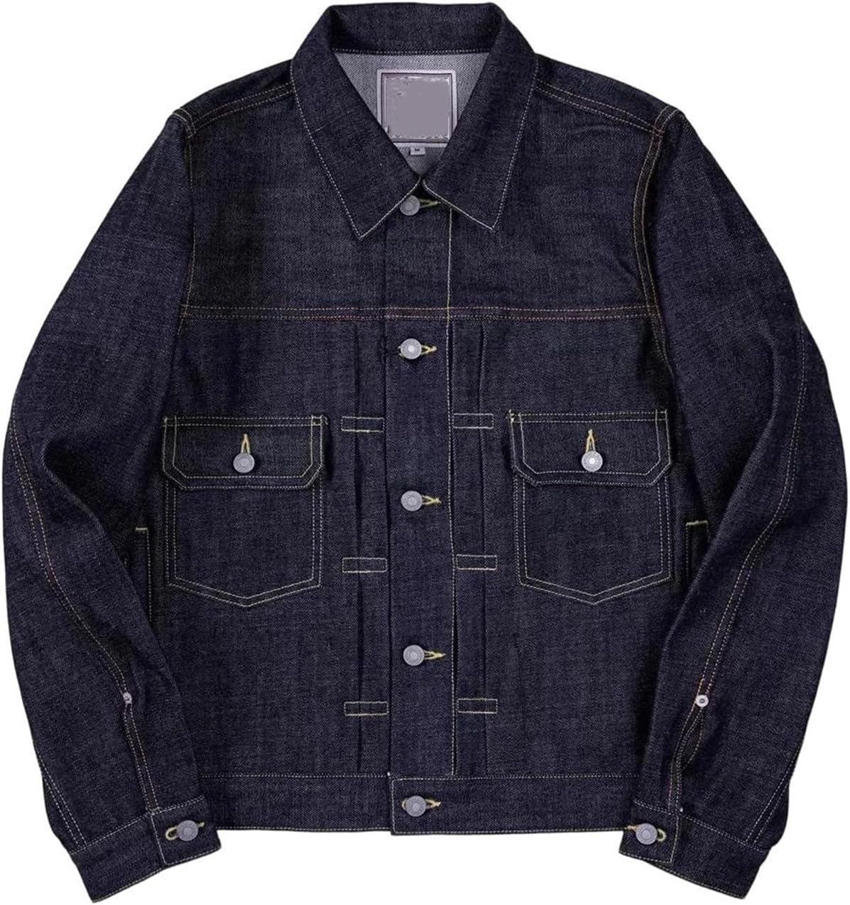 Men's Casual Long Sleeve Denim Jacket Spring Lightweight Jean Coat Stylish Daily Outerwear