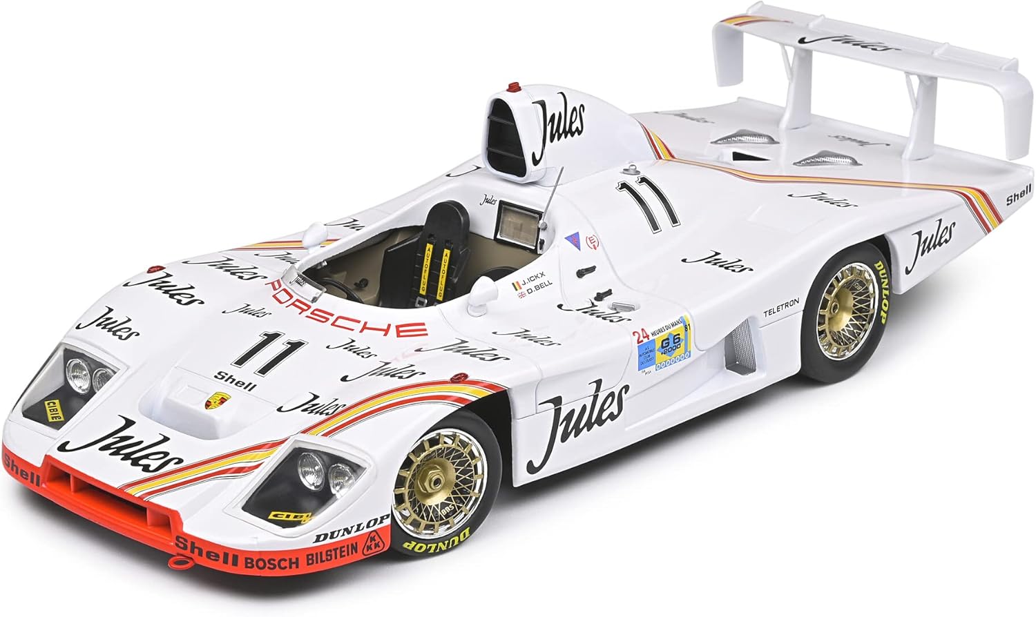 Solido 421189400 Porsche 936#11 Winner 24h Le Mans 1981 Driver Bell Ickx 1:18 Scale White : Arts, Crafts & Sewing