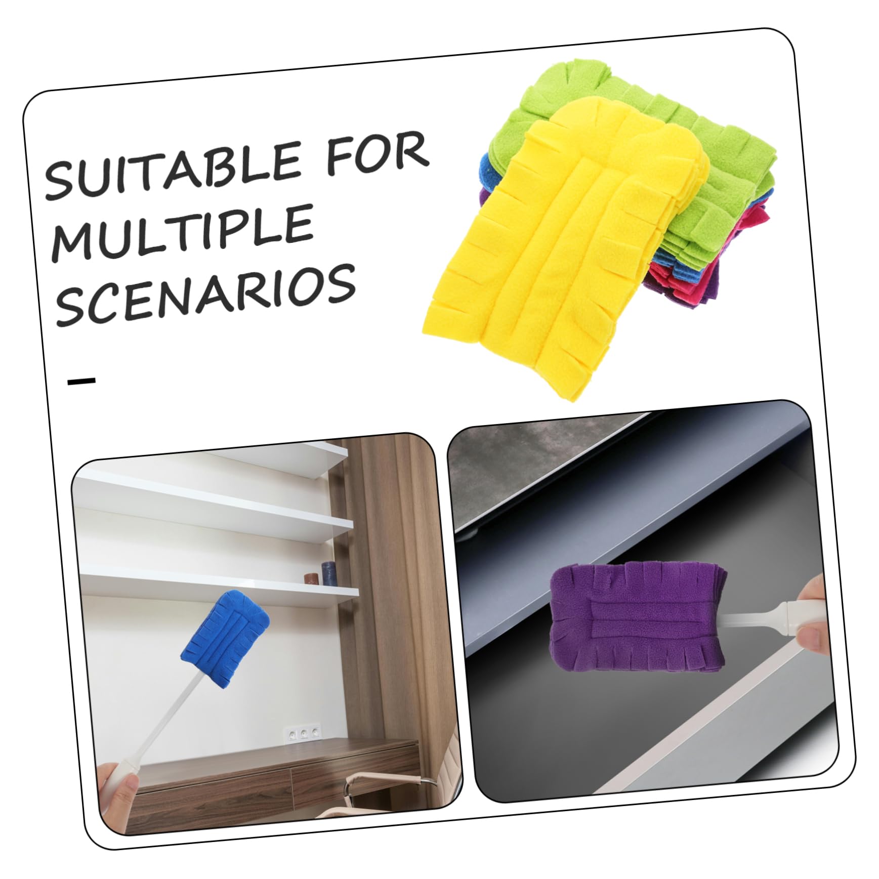PartyKindom 25 Cabezales De Plumero para Limpieza Recambios De Plumero Reutilizables Cabezales De Plumero Reutilizables Recambios De Plumero para Limpieza Recambios para Plumero De Mano