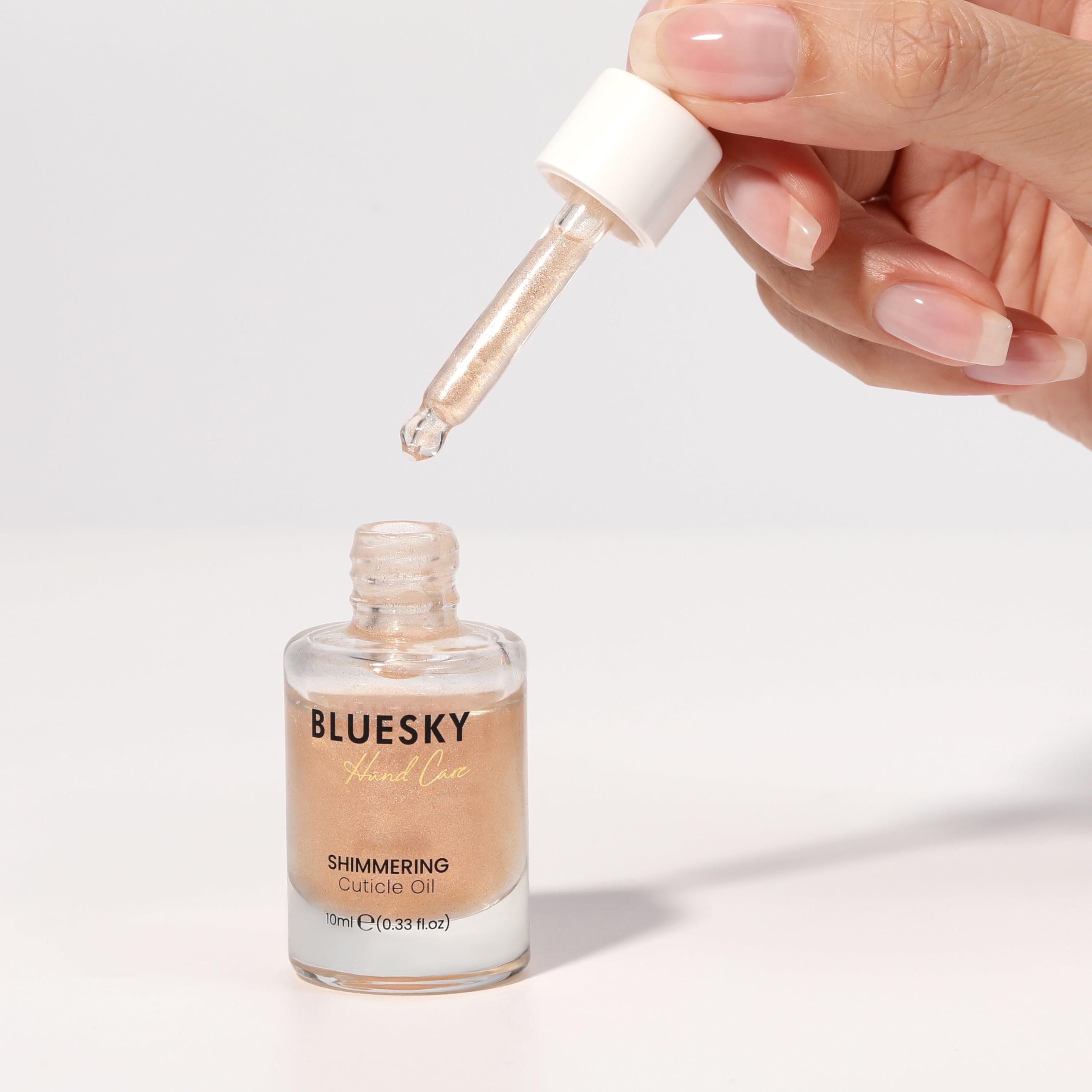 Bluesky Shimmering Cuticle Oil for Nails 10ml, Nail Oil with Jojoba Vitamin E - Image 4