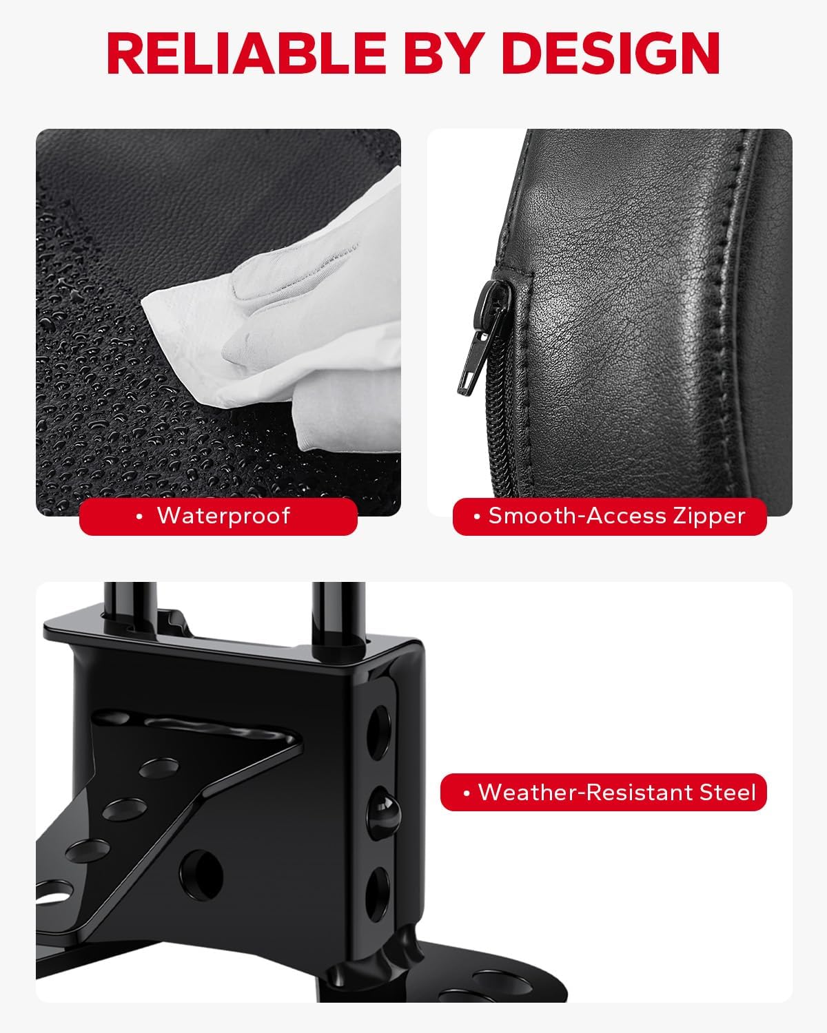 Amazicha Rider Driver Backrest, Adjustable Plug-in Driver Rider Backrest Fit for Harley Davidson Touring Street Glide Road King CVO Electra Glide Road Glide 1988-2024, Black