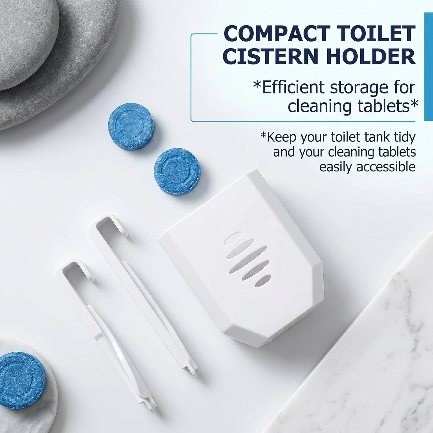 Toilet Tank Cleaning Tablet Holder,Toilet Tablet Holder,Toilet Tank Tablet Holder,Toilet Tank Cleaner,Easy To Install,Hanging Bowl Cleaning Tablest Bracket Fits Most Standard Toilet Tablets Tanks