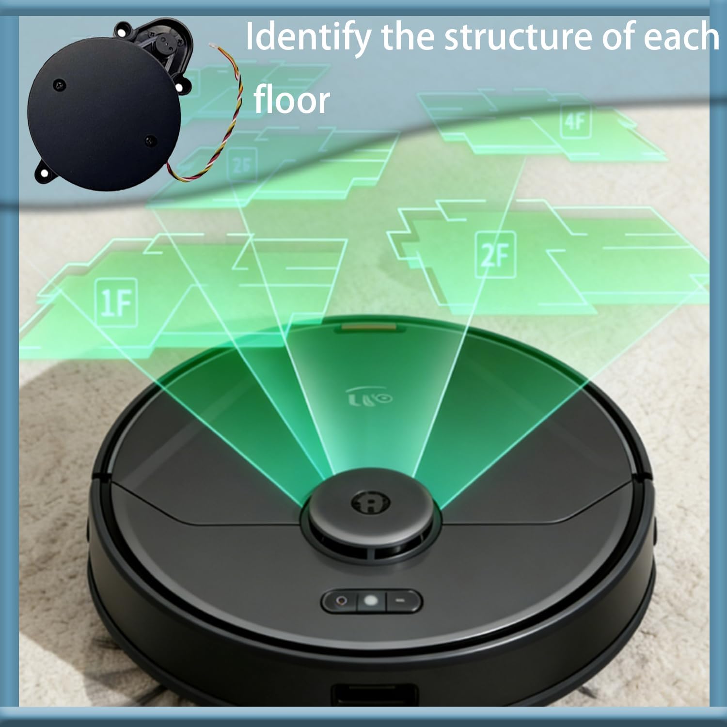Vacuum Cleaner Parts,Laser Distance Sensor LDS,Compatible with Eufy RoboVac X8 Robot Vacuum Cleaner LDS Accessories