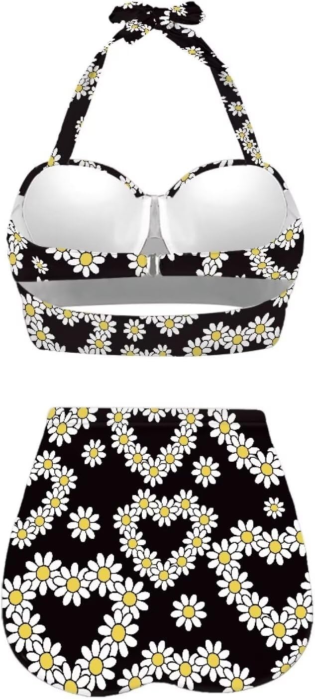 Womens Triangle Bikini Sets High Cut Tie Side Two Piece Bathing Suits String Halter Bikini Swimsuits S-2XL