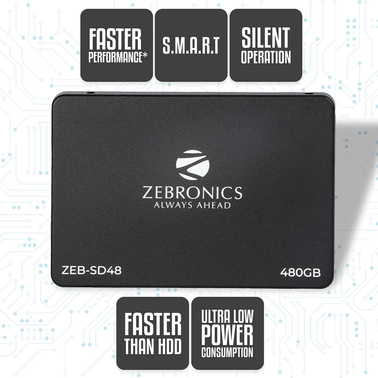 【ほぼ新品】SSD480GB⑤ 0時間 Amazon.in: Buy ZEBRONICS ZEB-SD48 480GB 2.5 inch(6.3cm) Solid