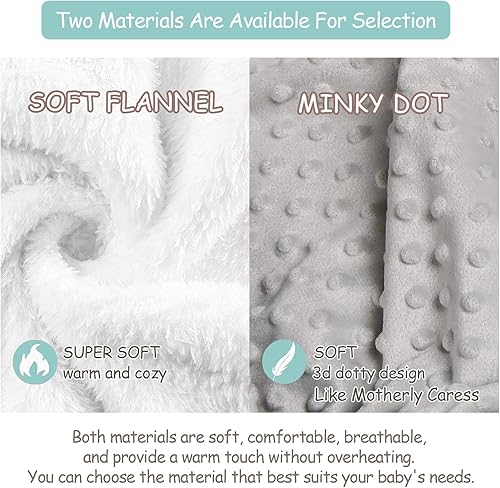 Miniatura 4 de Woodland Deer and Bear - Mantas de bebé neutras personalizadas con nombre, manta suave y acogedora para niños y niñas, decoración de guardería del