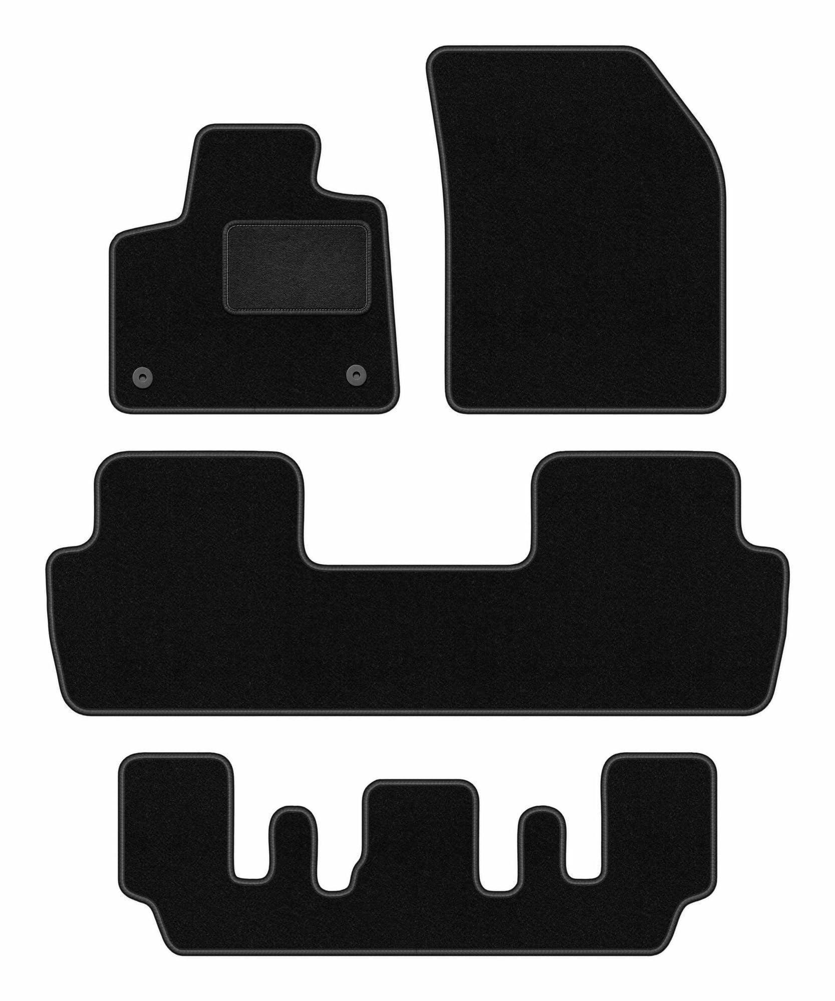 Lot de 4 Tapis Moquette sur Mesure pour Peugeot 5008 II GT Line 2017-2020