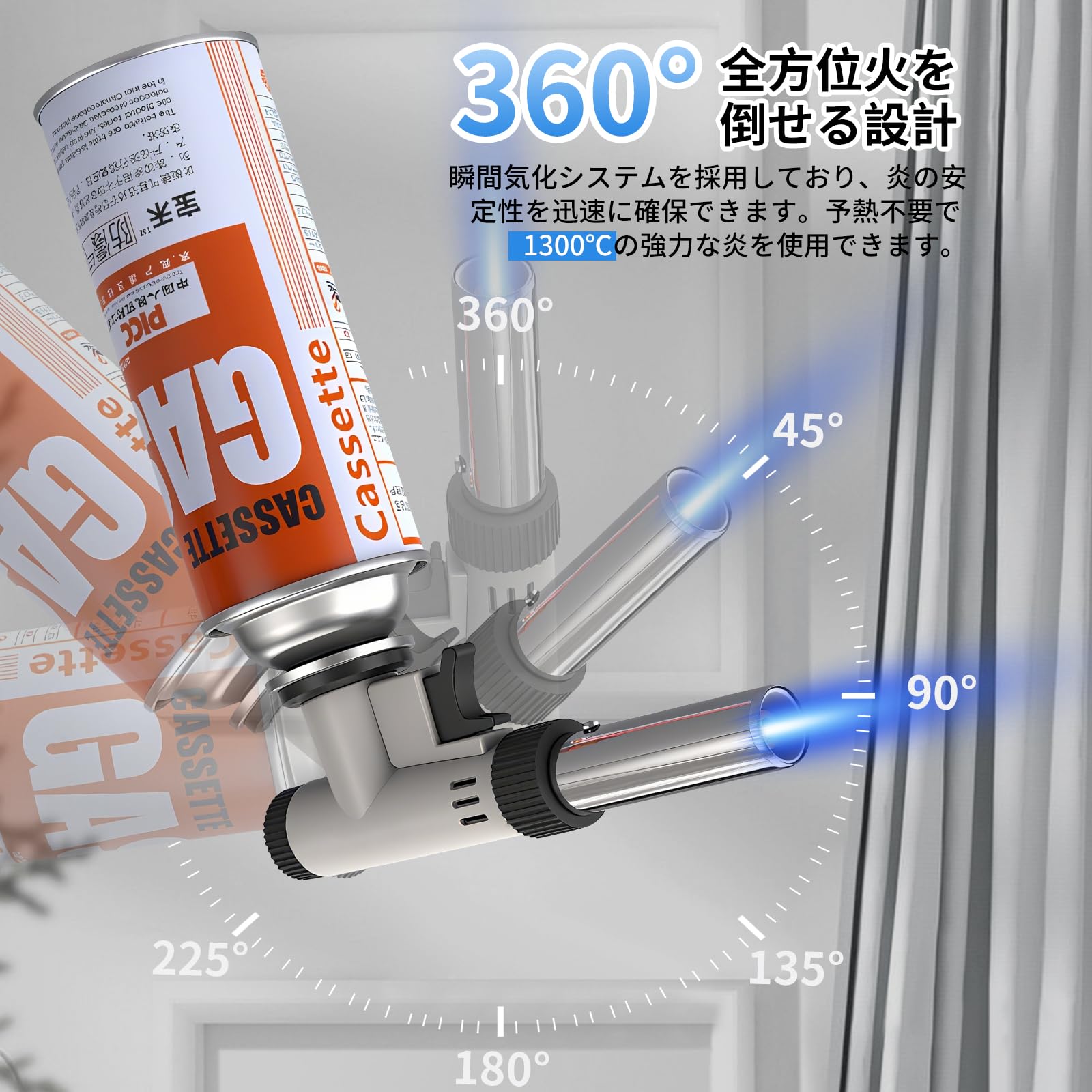 Amazon | ShiningYarn ガスバーナー トーチバーナー 火力調節 900