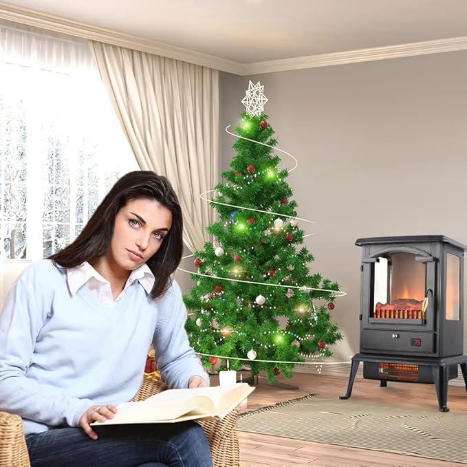 Chimenea Eléctrica Portátil VOLTORB Freestanding con Control Remoto miniatura 9