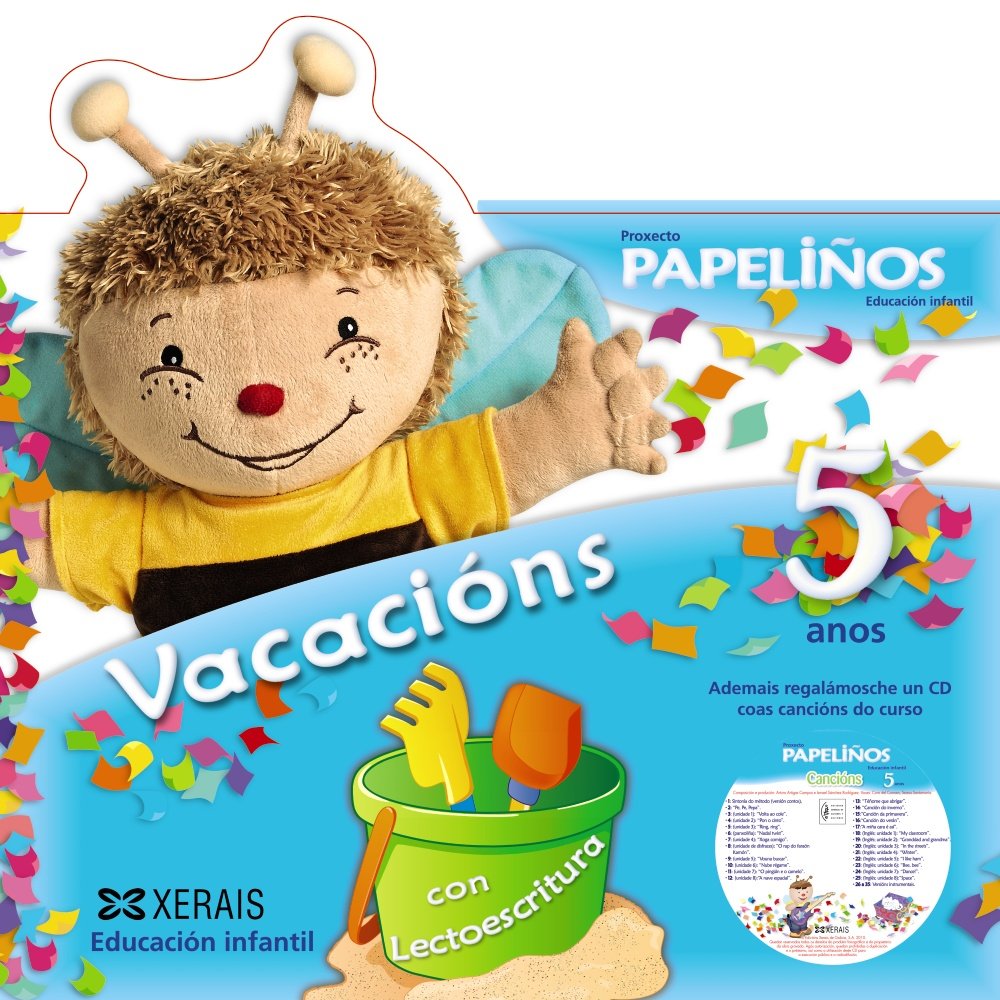 Papeliños. Vacacións 5 anos