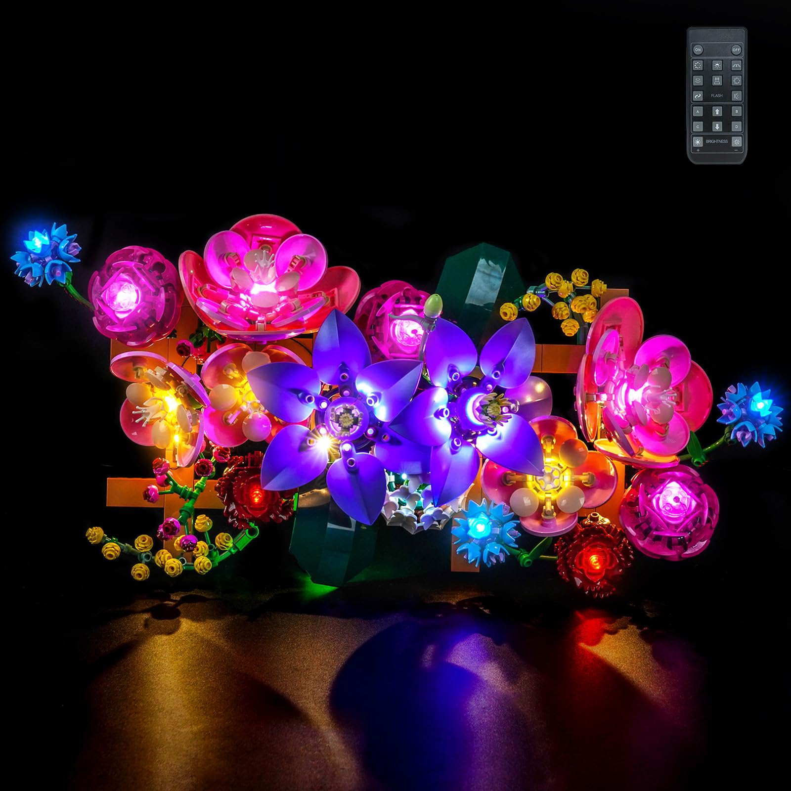 Remote Control Led Light Set Compatible with Lego Flower Wall 11503 (No Model), Decoration Lighting Set Compatible with Lego 11503 Flower Wall Creative Toys — image 1
