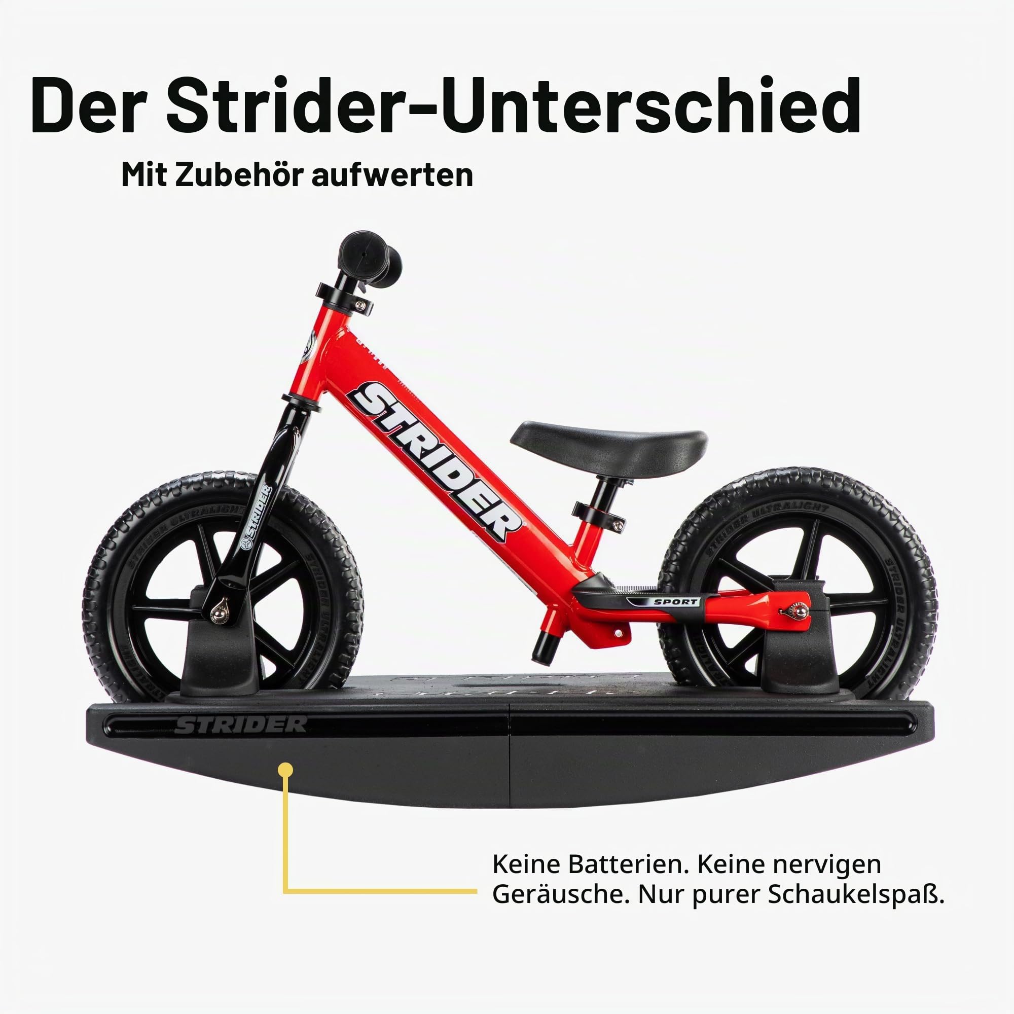 Strider Rocking Base 12 PROCKBASE-12-BK Rocker for Running Bike