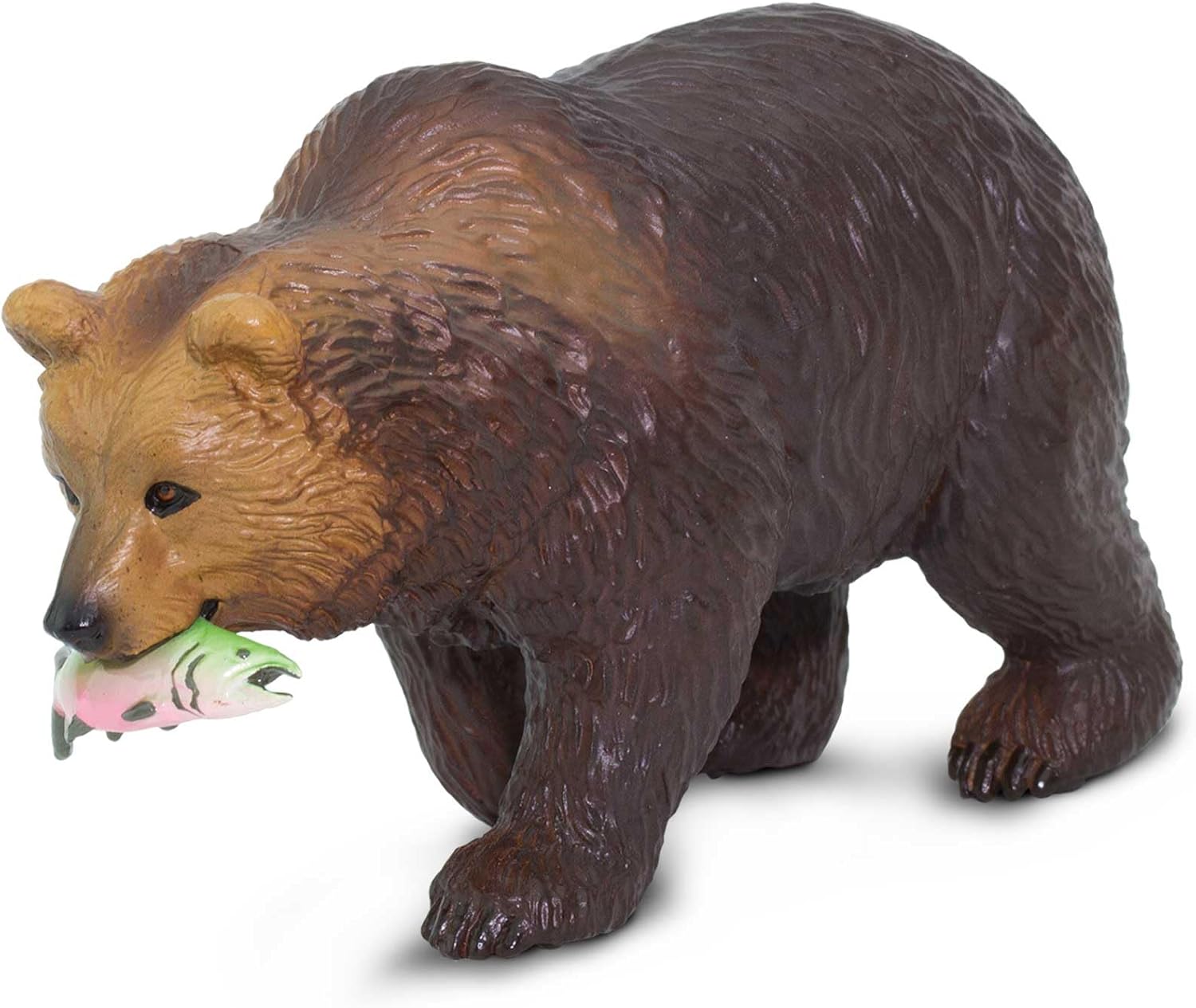 Safari Ltd. Grizzly Bear Figurine - Detailed 4.5" Plastic Model Figure - Fun Educational Play Toy for Boys, Girls & Kids Ages 3+