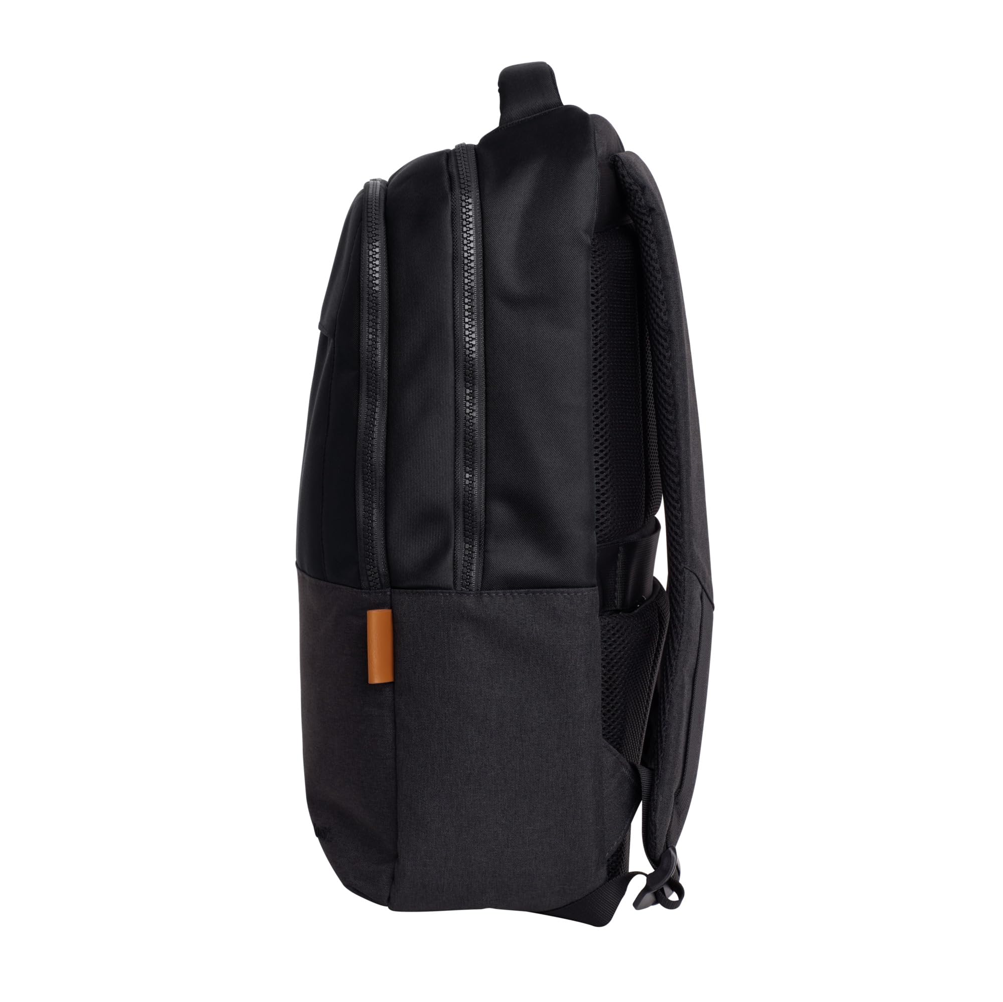 Trust Lisboa Sac à Dos pour Ordinateur Portable 16 Pouces, 23 Litres, Noir | avec Sangle pour Chariot, Plastique Recyclé, Backpack PC Voyage Homme Femme Collège Loisir Affaire Travail