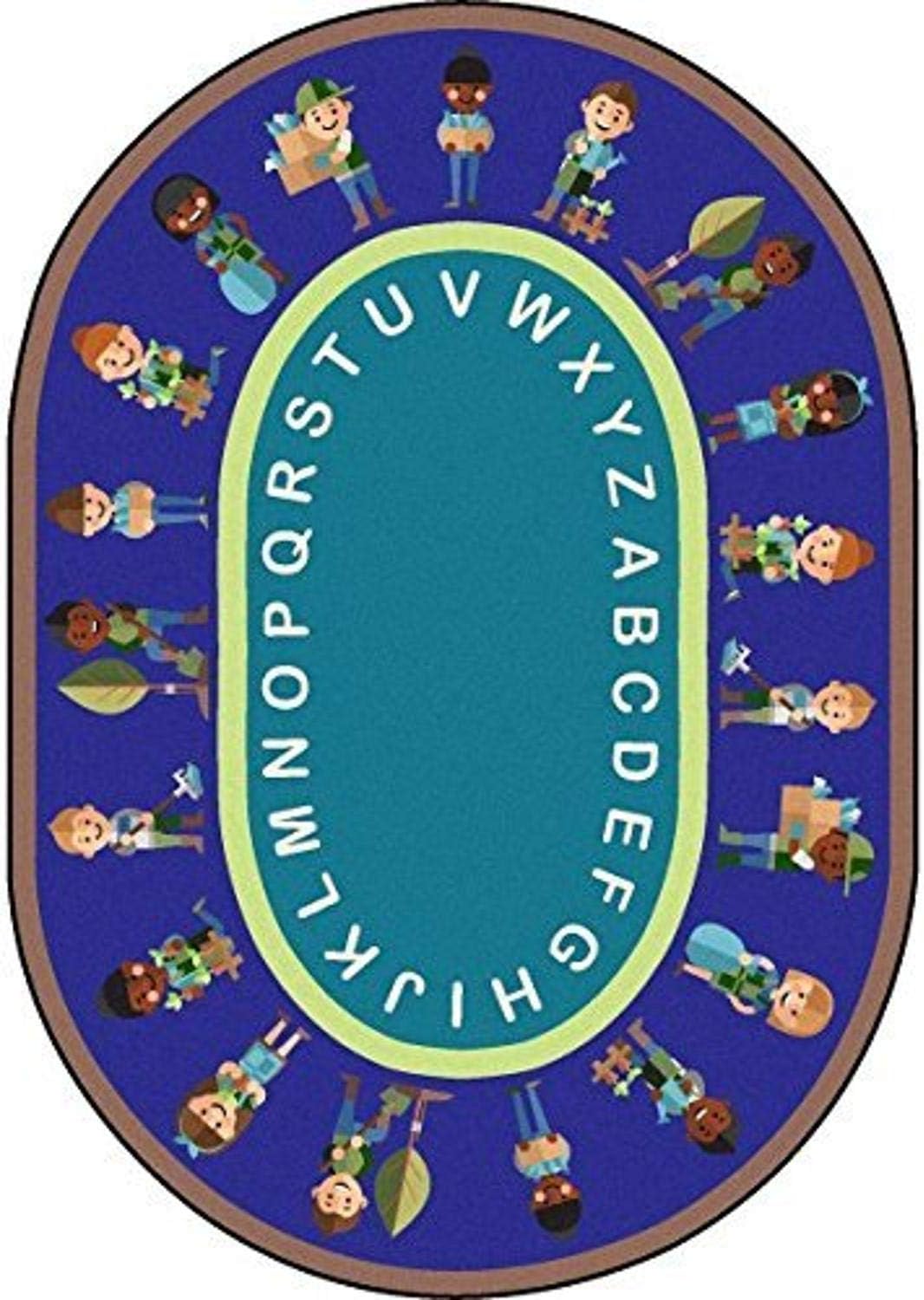 Joy Carpets Environmental Helpers 5'4" x 7'8" Area Rug in Color Multi