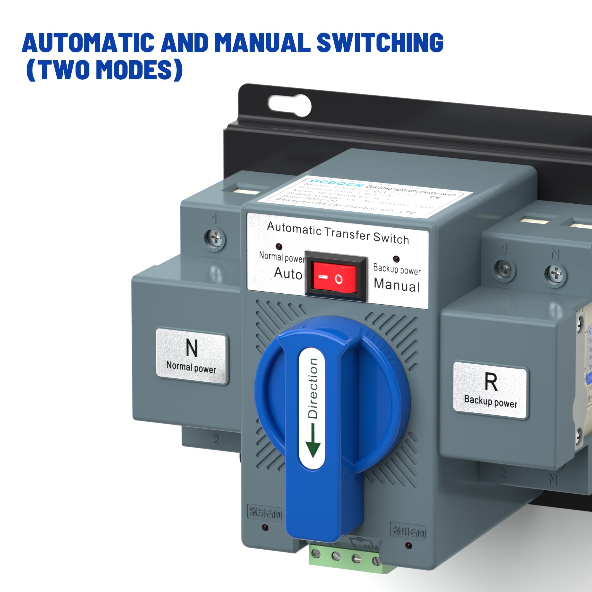 Interruttore Trasferimento Automatico 220V 63A - 2P, Dual Power, Protezione Completa - Foto 3